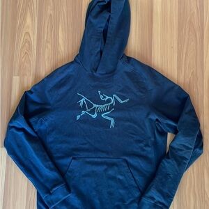Blue Hoodie with Skeleton Design